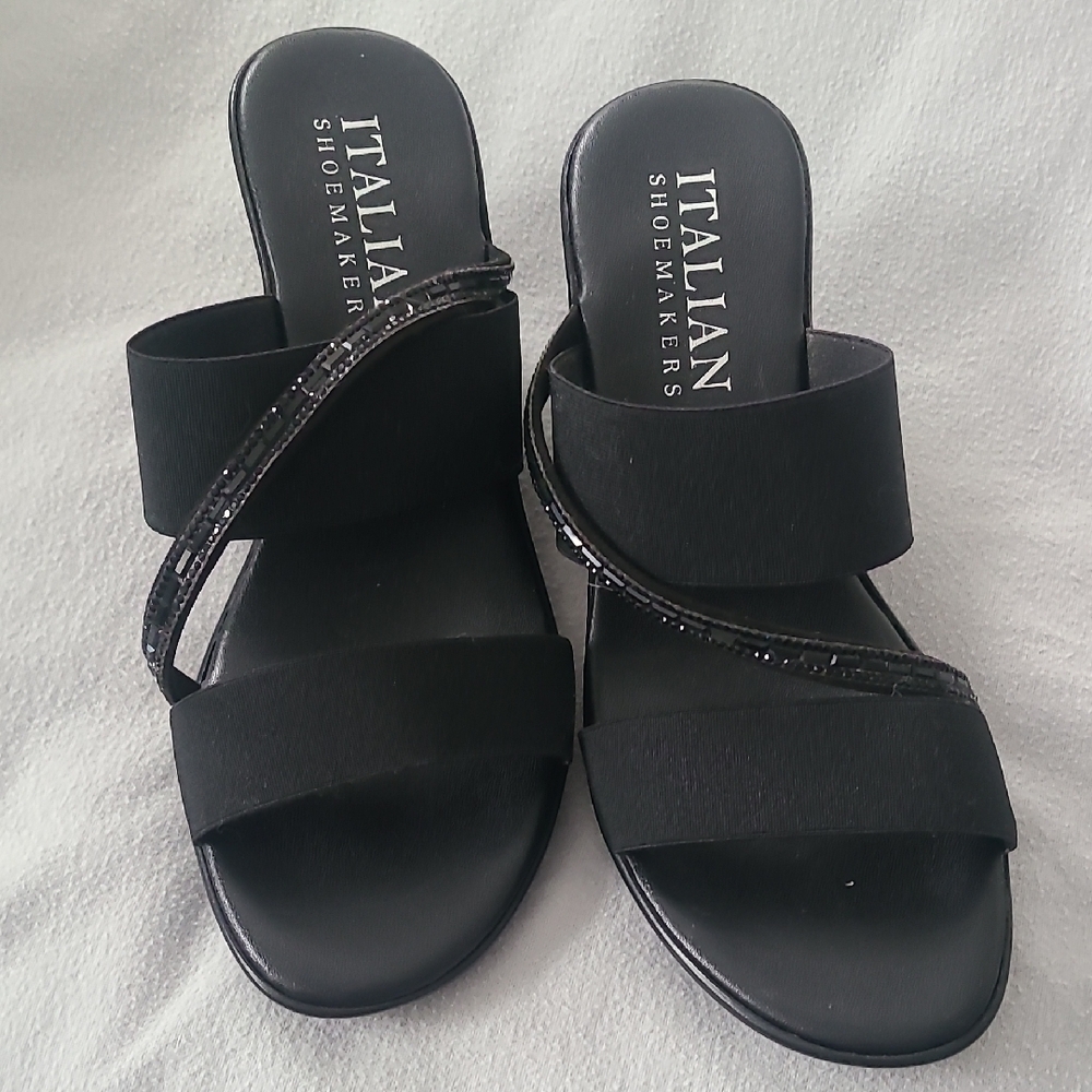 Italian Shoemakers Elegant Black Sandals